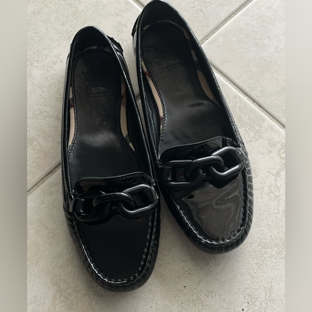 Burberry leather loafers women